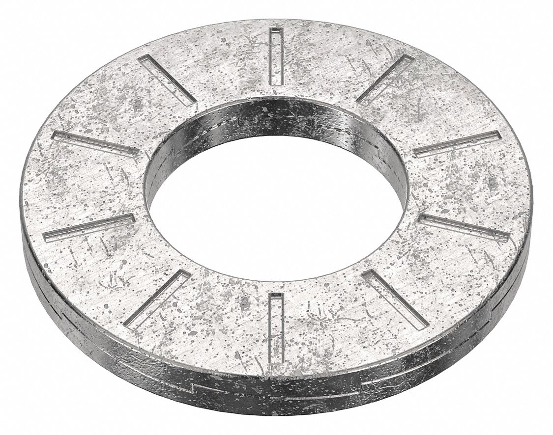 Wedge Lock Washer: Stainless Steel, M14 Screw Sz, 14.53 mm Max. Inside Dia, Not Reusable, 100 PK