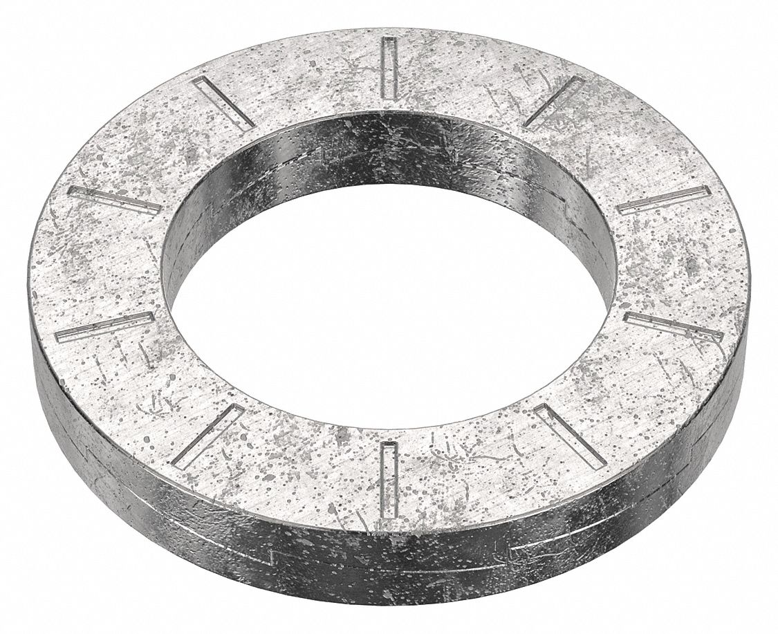 Wedge Lock Washer: Stainless Steel, M24 Screw Sz, 25.78 mm Max. Inside Dia, 4.06 mm Max Thick, 50 PK