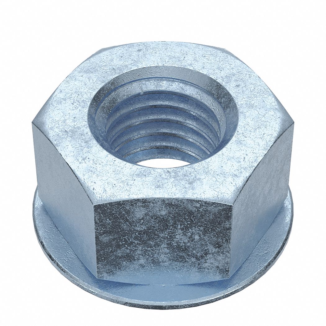 Heavy Hex with Washer, 5/8"11 Thread Size, Lock Nut 36RM16DLTCN625 Grainger