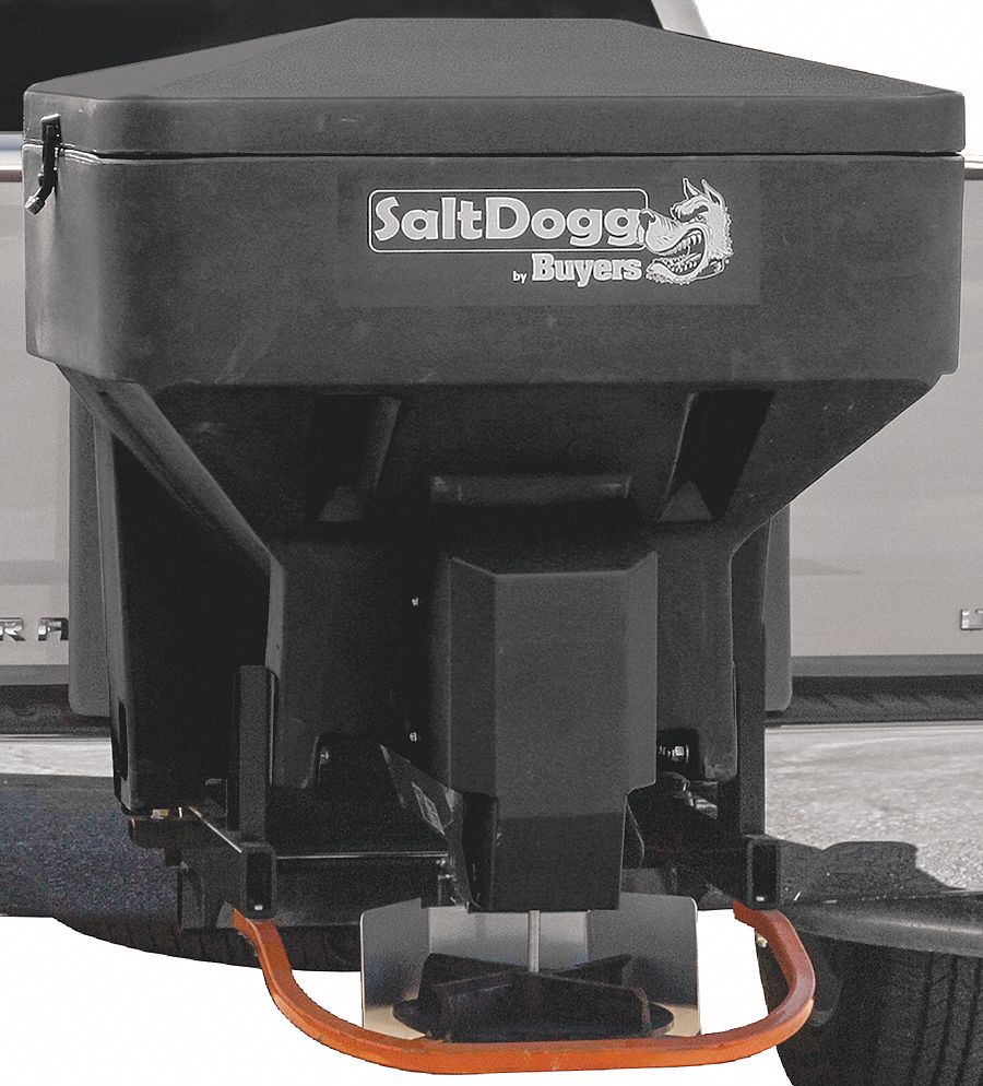Tailgate Spreader: Sand/Bulk Salt, 8 cu ft Capacity, 3 to 30 ft, 2 in Receiver Hitch