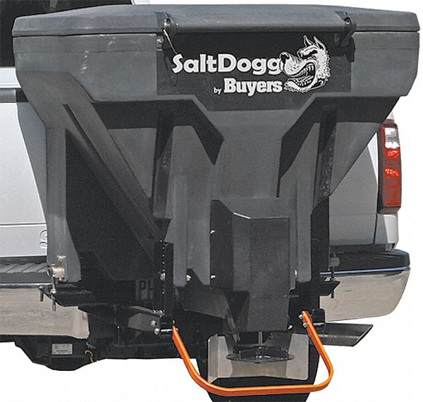 Tailgate Spreader: Sand/Salt, 11 cu. ft/ 825 lb. Capacity, 3 to 30 ft, 2 in Receiver Hitch