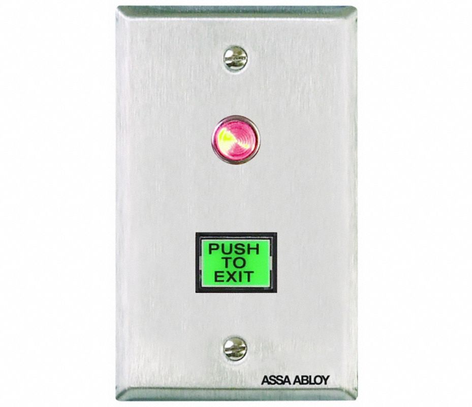 SECURITRON Presionar p/Botón de Salida,Acero Inox - Dispositivos de ...