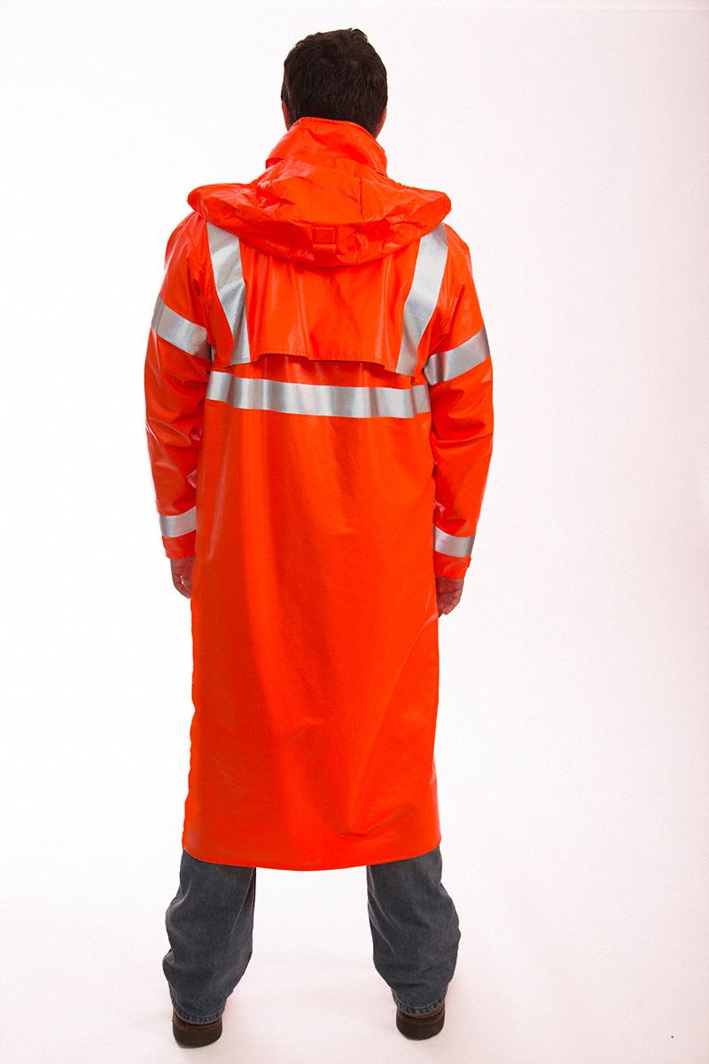 TINGLEY Arc Flash Rain Coat, PPE Category 2, High Visibility Yes