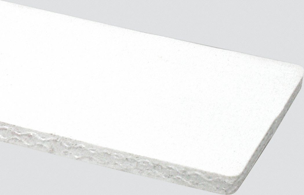 Food-Grade Multi-Ply Conveyor Belt: 10 in Belt Wd, 1/4 in Belt Thick, Cut to Lg (15 ft Min), White