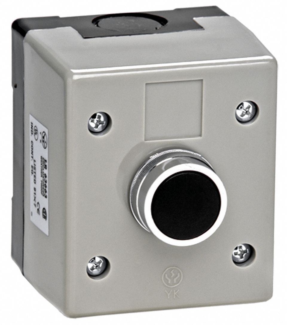 Control Station: Open-Close, Double Pole, Outdoor, Surface Mount, Button