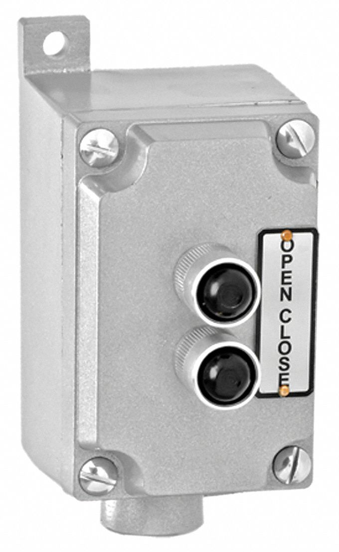 Control Station: Open-Close, Momentary Contacts, Indoor/Outdoor, Button