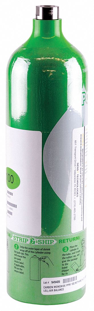 Calibration Gas, CO,  CH4 LEL, 103L