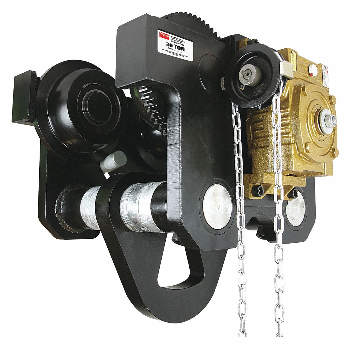 DAYTON, 60,000 lb Load Capacity, Fits 725/32 in Beam Ht, Geared Trolley 36T684OZ30GBT Grainger