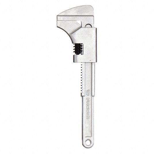 WESTWARD Monkey Wrench : Alloy Steel, 2 1/3 in Jaw Capacity, Smooth, 9 in  Overall Lg, I-Beam