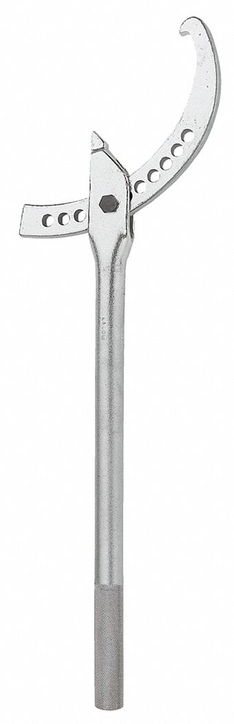 FACOM Hook Spanner Wrench: 220 mm to 324 mm, 25 in Overall Lg, 3/4 in Hook  Thick, 20 mm Hook Dp