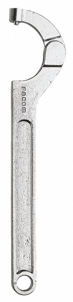 GEDORE Pin Spanner Wrench: 30 to 32mm, 9/64 in Pin Dia, 5 1/4 in Overall  Lg, 7/64 in Pin Lg, Round