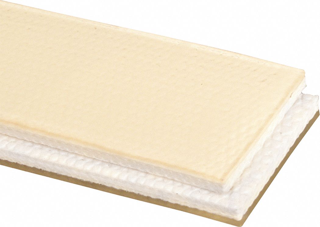 Heavy-Duty Multi-Ply Conveyor Belt: 12 in Belt Wd, 13/64 in Belt Thick, Cut to Lg (15 ft Min), Clear