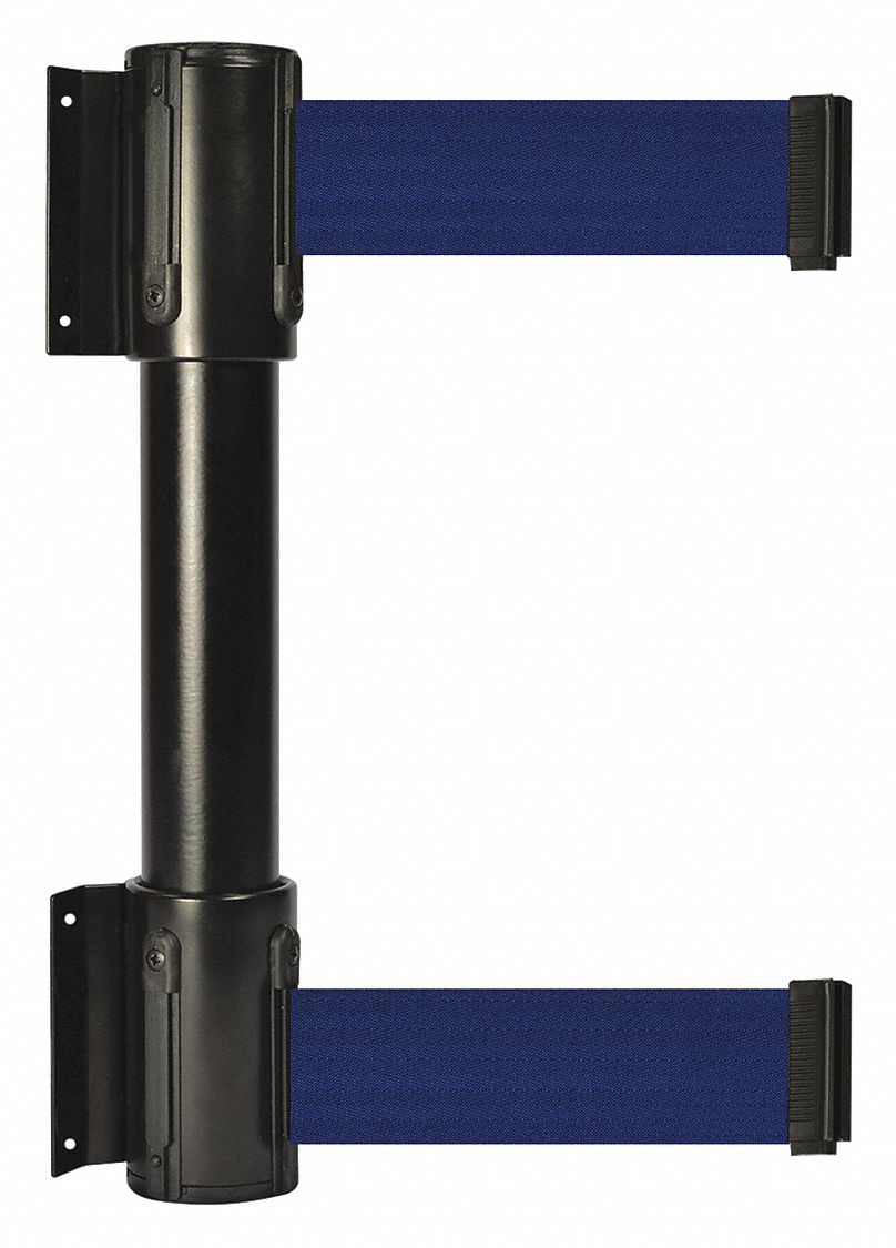 Belt Barrier, 13 ft, Blue, Black