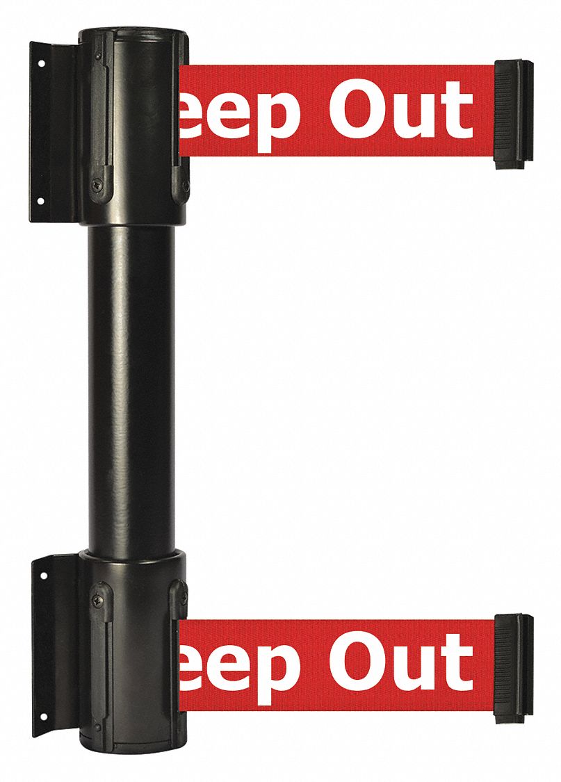 Belt Barrier, 13 ft, Danger - Keep Out