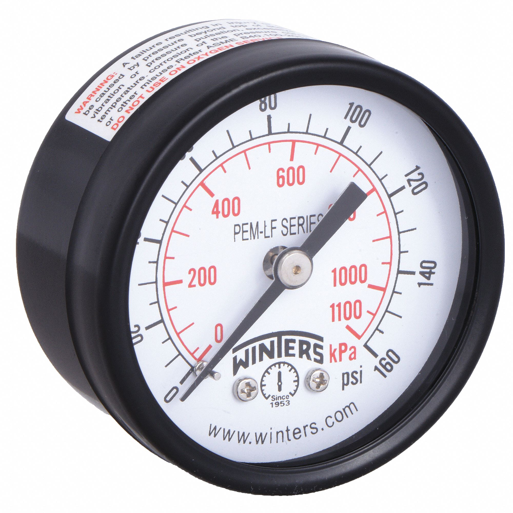 GAUGE,PRESSURE,2IN.,0 TO 160 PSI