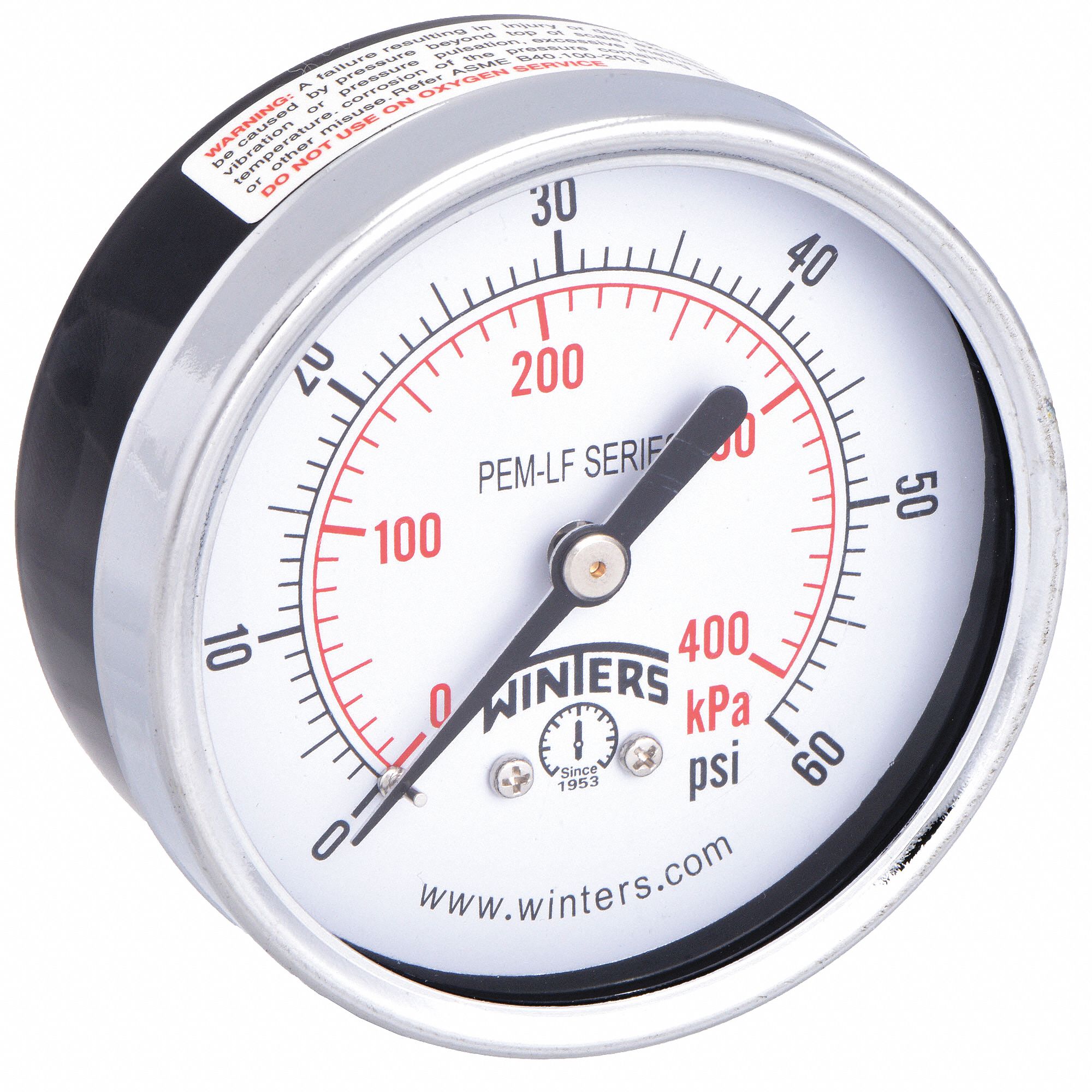 GAUGE,PRESSURE,2-1/2IN.,0 TO 60 PSI