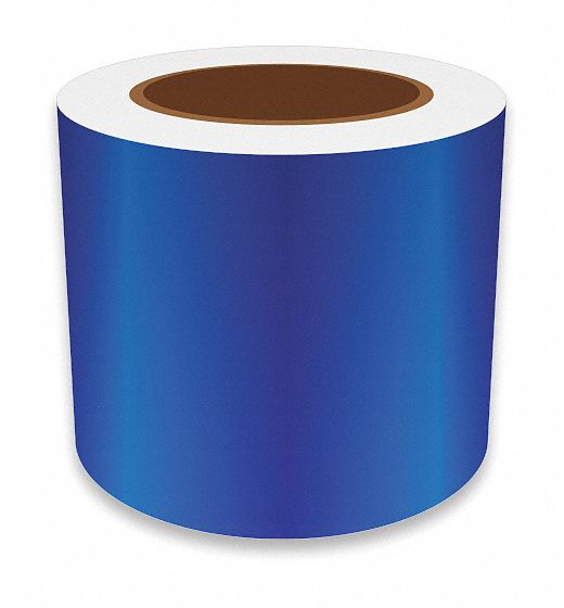 4 in x 75 ft, Reflective Vinyl, Continuous Label Roll 36UR67REFBL