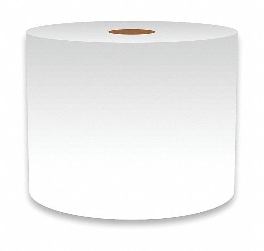 Continuous Label Stock: 4 in x 150 ft, Vinyl, Clear (Gloss), Indoor/Outdoor