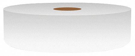 Continuous Label Stock: 1 in x 150 ft, Vinyl, Clear (Gloss), Indoor/Outdoor