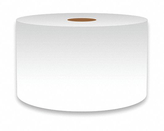 Continuous Label Stock: 3 in x 150 ft, Vinyl, Clear (Gloss), Indoor/Outdoor