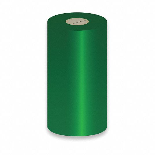 4 5/32 in x 984 ft, Green, Single-Color Printer Ribbon - 36UU08 ...
