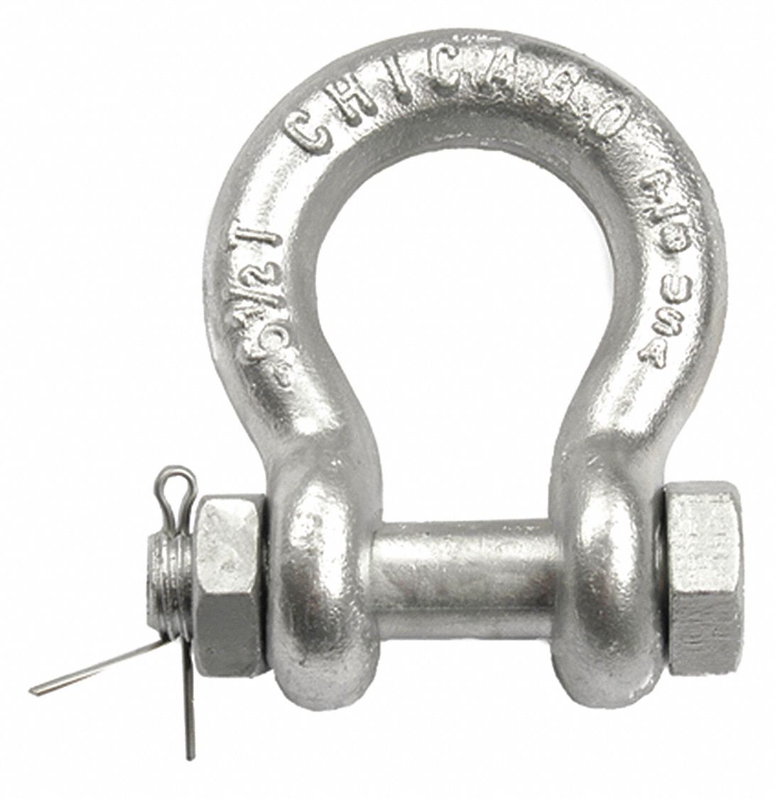 CHICAGO HARDWARE Anchor Shackle, Carbon Steel Body Material, Alloy
