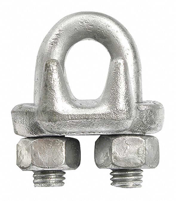 CHICAGO HARDWARE, 1/4 in Compatible Rope Dia, 4 3/4 in Rope Turnback Lg
