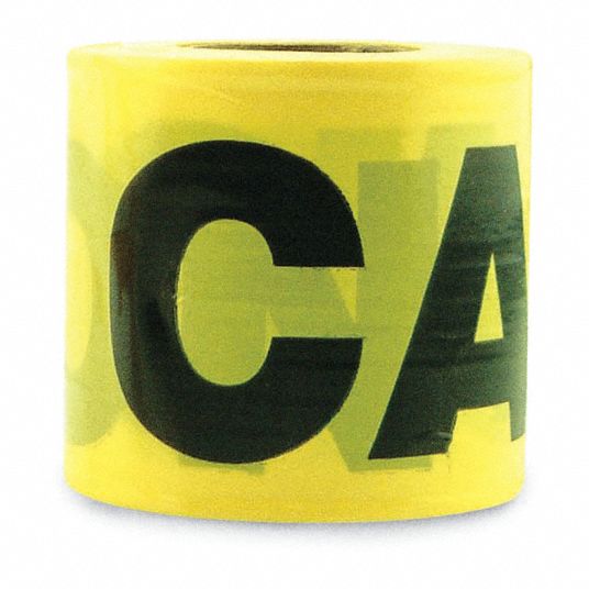 Scotch Barricade Tape 300, Caution, 3 in x 1000 ft, Yellow