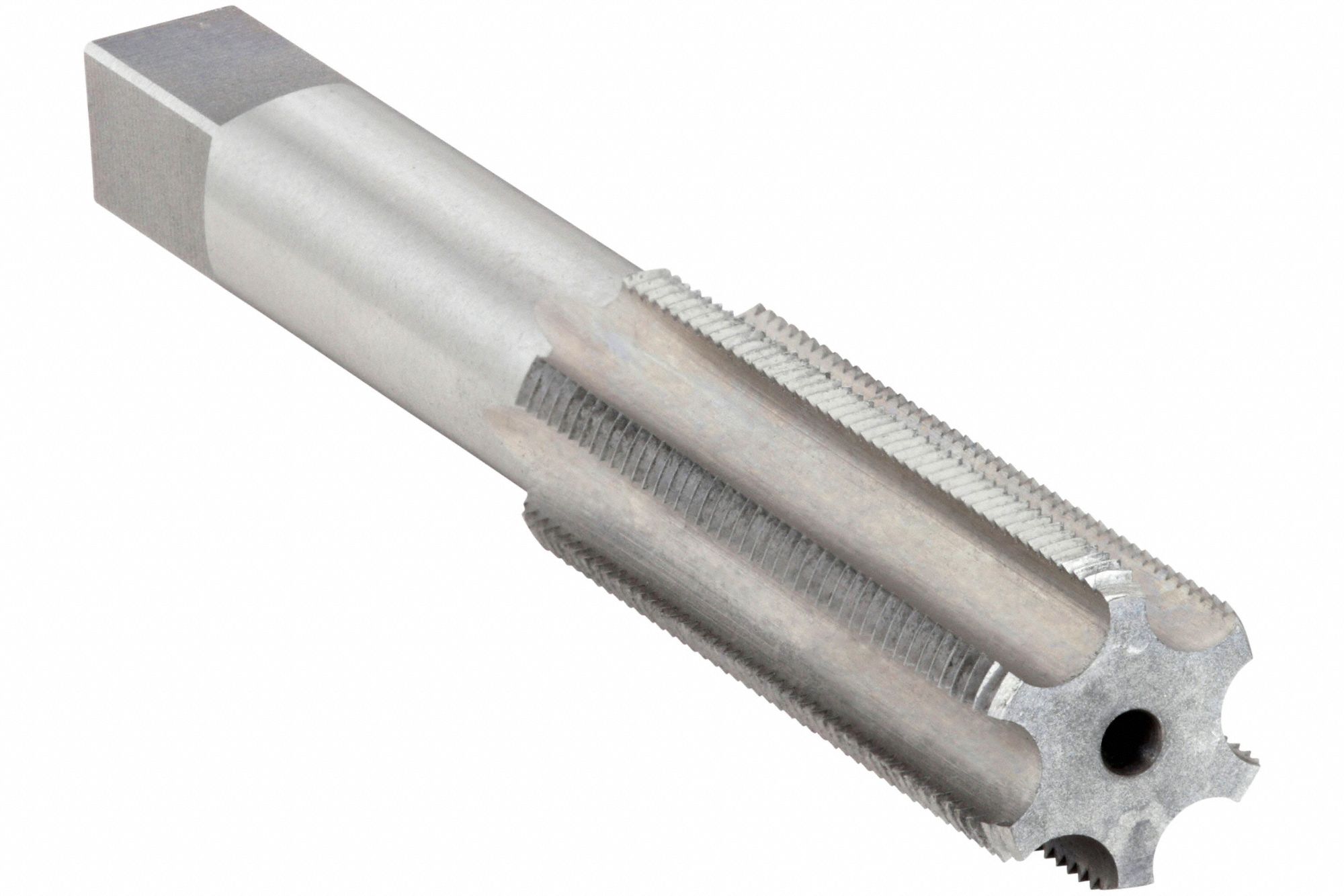 Straight Flute Tap: 1 1/4"-12 Thread Size, 2 1/2 in Thread Lg, 5 3/4 in Overall Lg