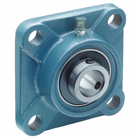 TRITAN Pillow Block Bearing: 25 mm Bore, Cast Iron, Set Screws, 36.5 mm  Shaft Ht, 140 mm Overall Lg