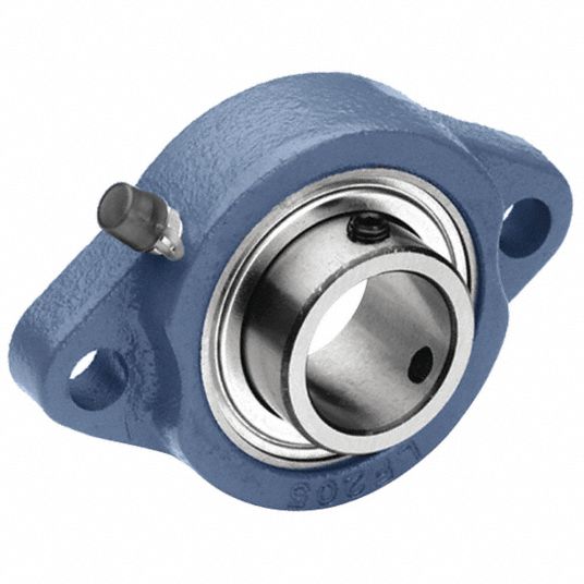 TRITAN Pillow Block Bearing: 25 mm Bore, Cast Iron, Set Screws, 36.5 mm  Shaft Ht, 140 mm Overall Lg