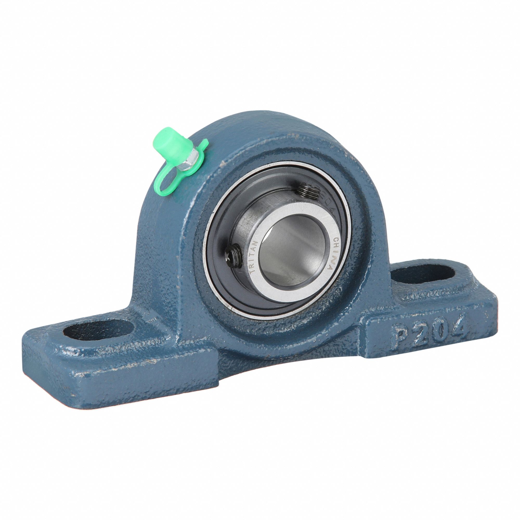 Pillow Block Bearing: 3/4 in Bore, Cast Iron, Set Screws, 1 19/64 in Shaft Ht, 250°F Max Temp