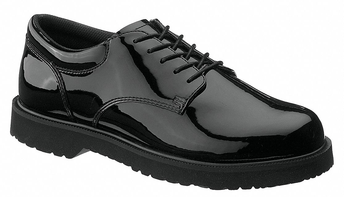 Military/Tactical Boot: Men's, 10-1/2, M, 5 in Ht, Black, E22141, Lace Up, Plain, Round, 1 PR