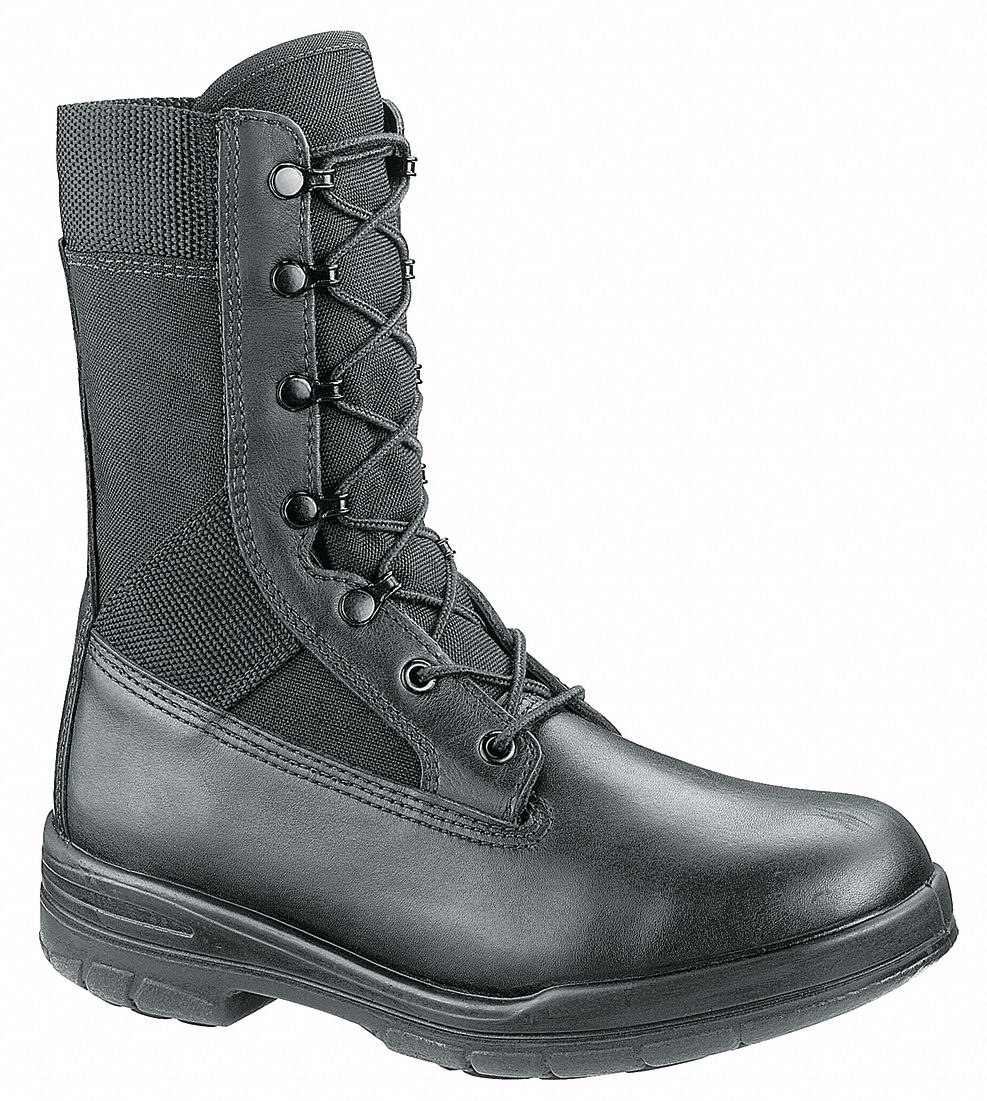 black tactical boots