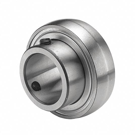 TRITAN Insert Bearing: SB202-10, 5/8 in Bore, 1 9/16 in OD, 0.468 in Outer  Ring Wd, Set Screws