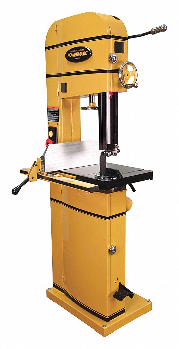 Band Saw: Vertical, 230V AC, 14 1/2 in Throat Dp - Vertical, 3, 100 SFPM, 1 Phase