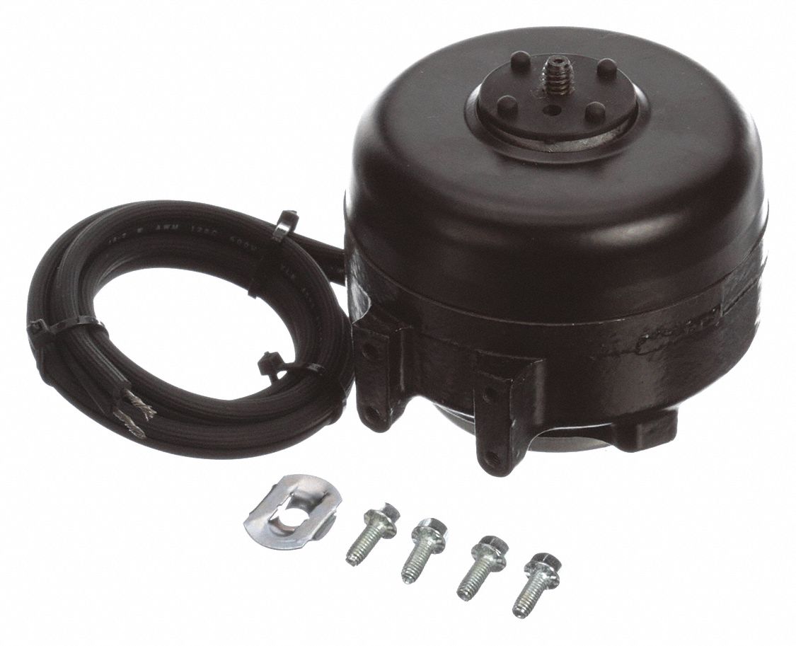 UNIT BEARING MOTOR, CAST IRON FRAME, REAR/DOUBLE FOOT MOUNTING, 4 W OUTPUT, 115 V AC, CCWLE