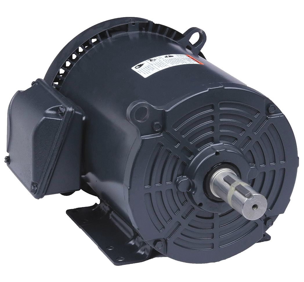 General Purpose Motor: Totally Enclosed Fan Cooled, Rigid Base Mount, 5 HP, 230/460V AC