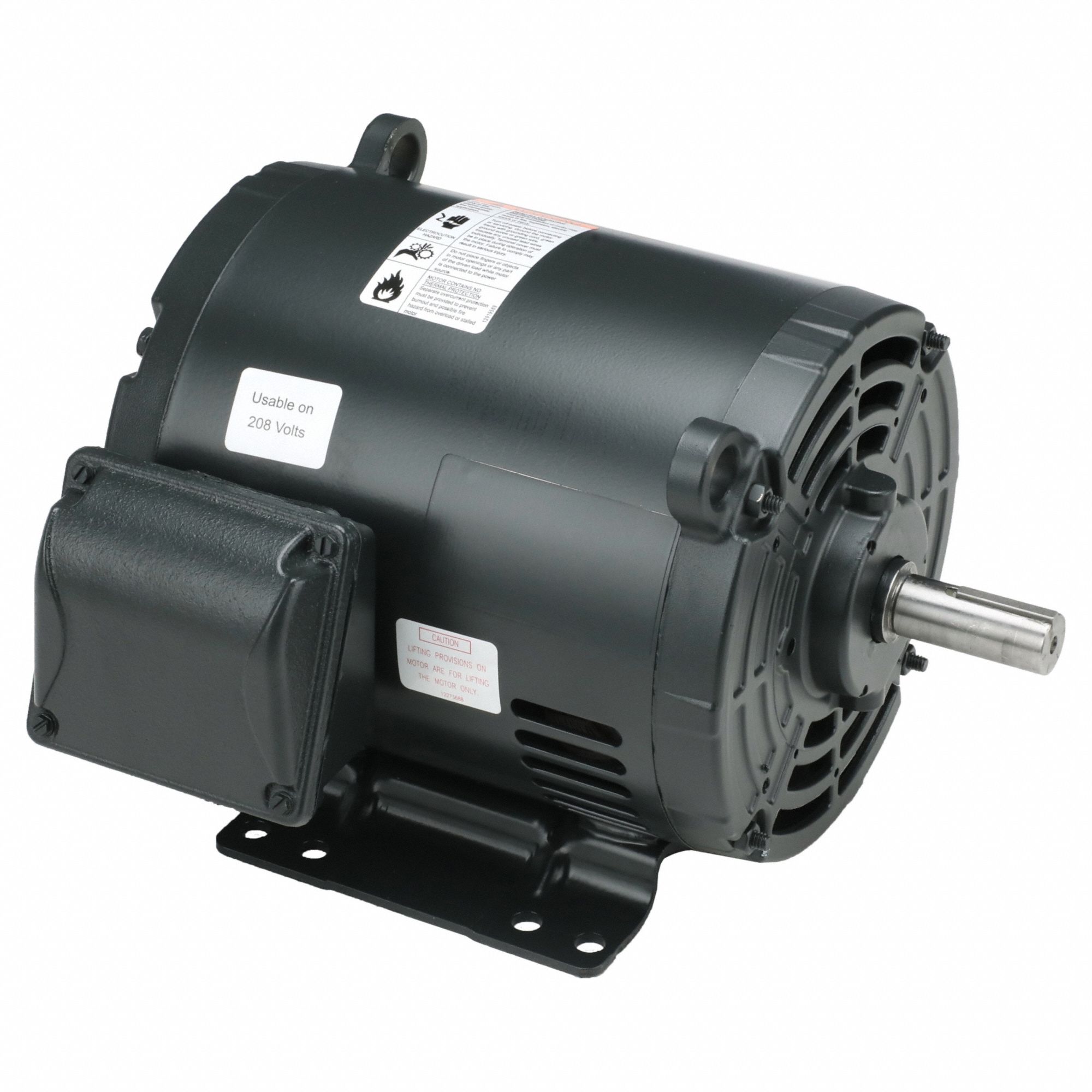 General Purpose Motor: Open Drip Proof, Rigid Base Mount, 3 HP, 3445 Nameplate RPM