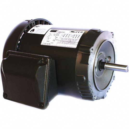 General Purpose Motor, 1-1/2 HP, 3-Phase, Nameplate RPM 1140