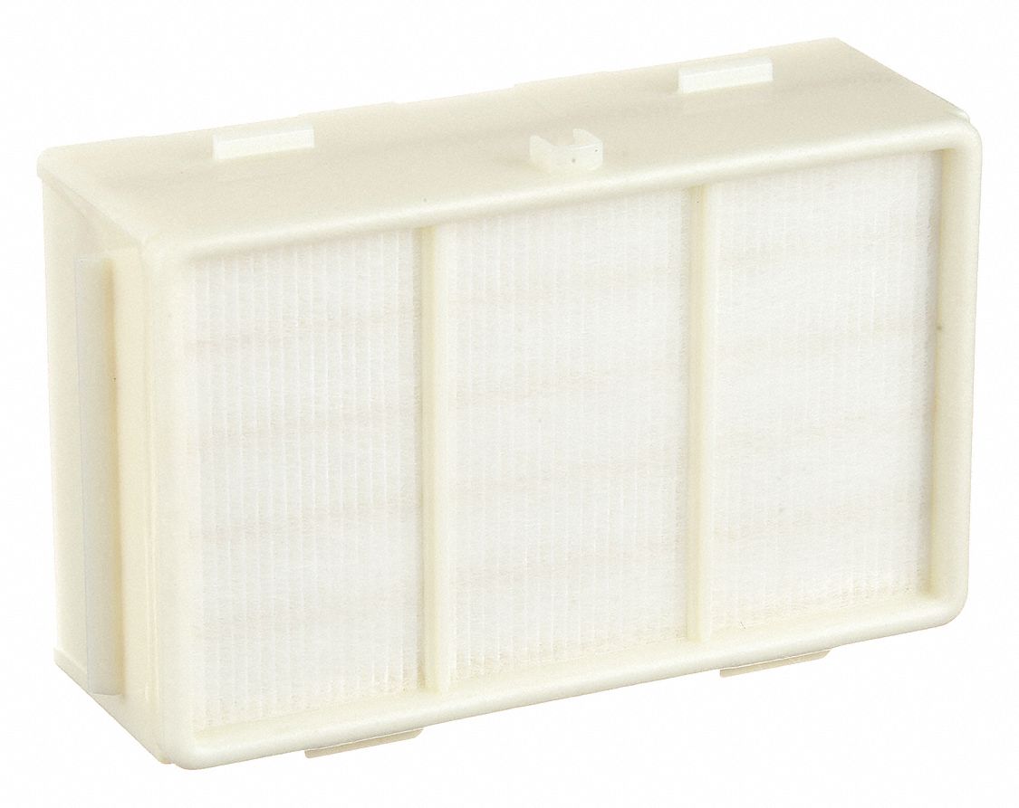 HEPA Filter: White, Glass Fiber, HEPA, 99.97% at 0.3 microns Filter Efficiency