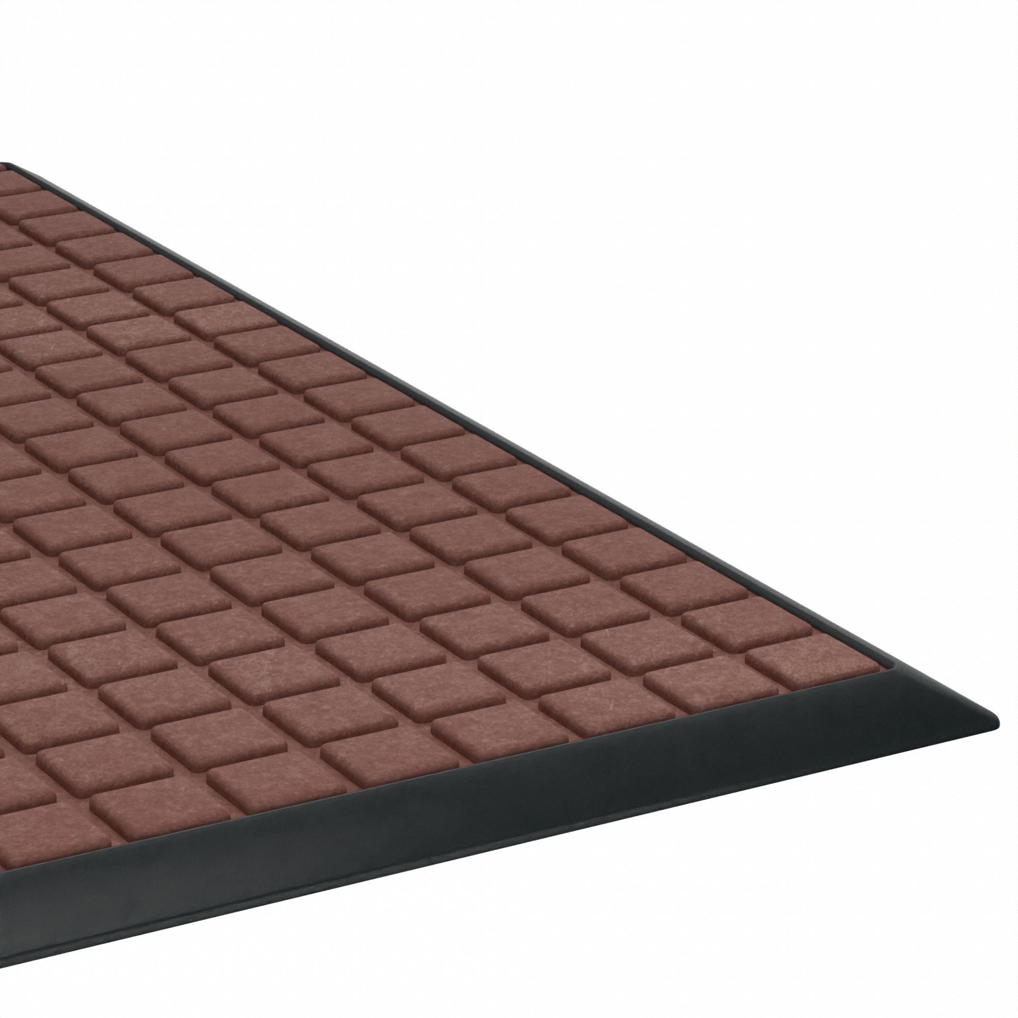 ENTRANCE MAT, WAFFLE, OUTDOOR, HEAVY, 3 X 5 FT, ⅜ IN THICK, PP/RUBBER, BEVELED EDGE