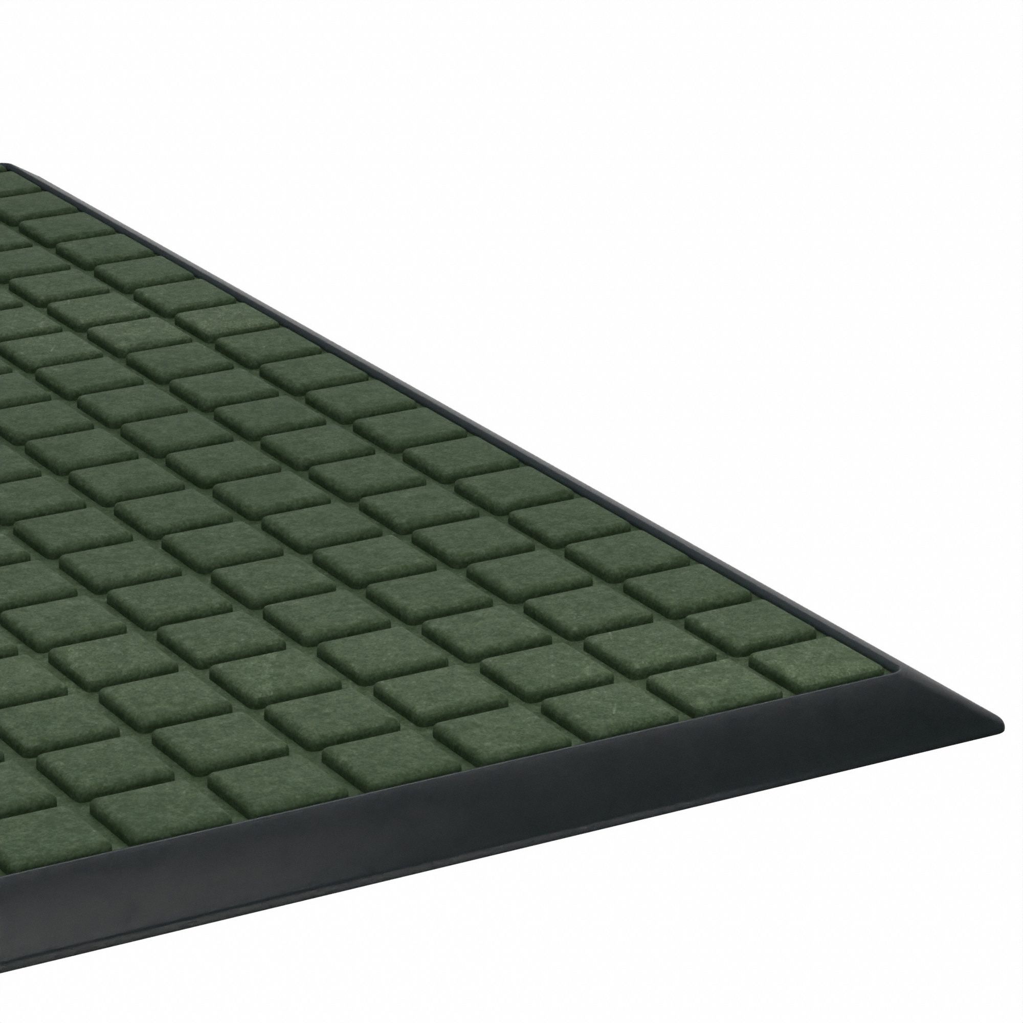 ENTRANCE MAT, WAFFLE, OUTDOOR, HEAVY, 3 X 5 FT, ⅜ IN THICK, PP/RUBBER, BEVELED EDGE