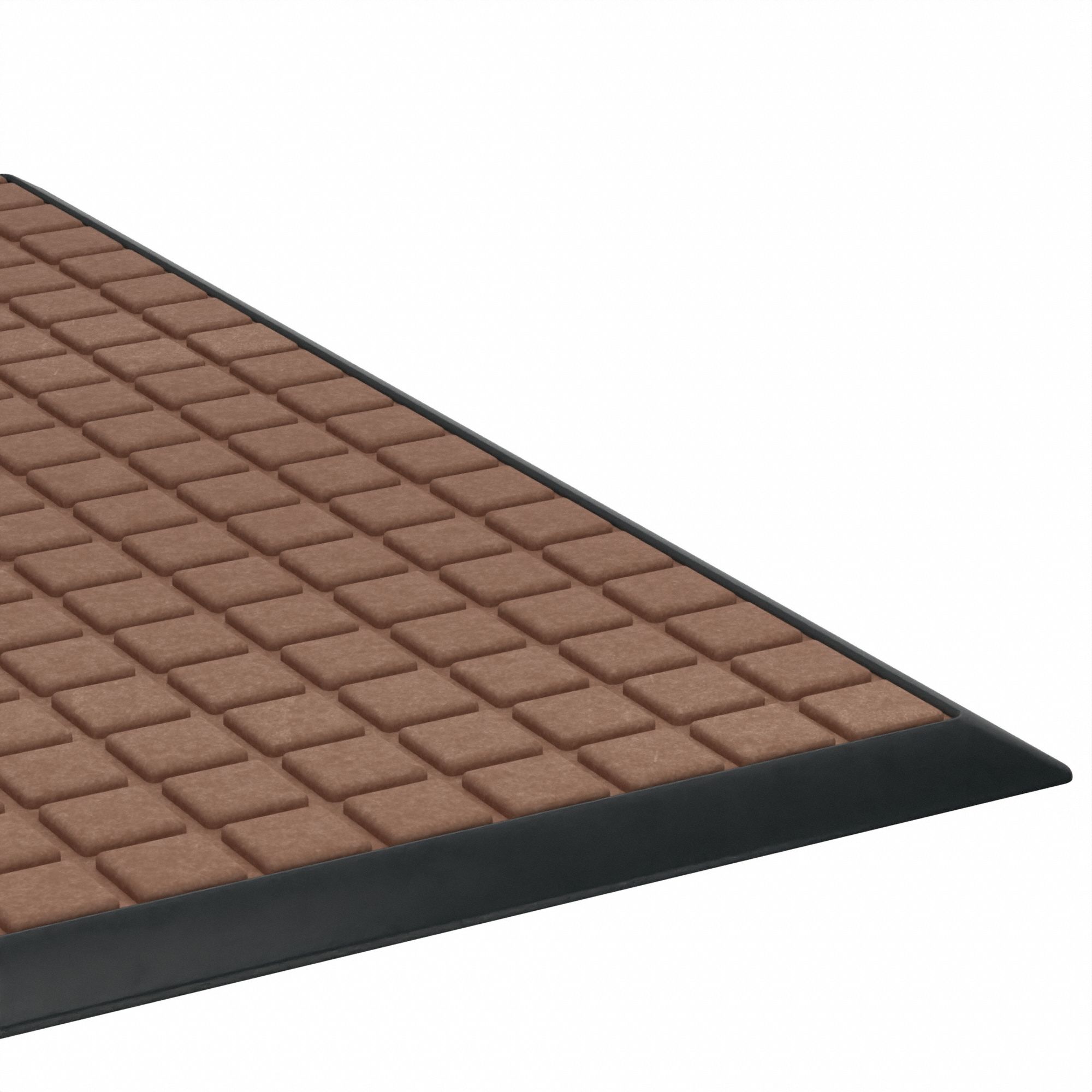 ENTRANCE MAT, WAFFLE, OUTDOOR, HEAVY, 2 X 3 FT, ⅜ IN THICK, PP/RUBBER, BEVELED EDGE