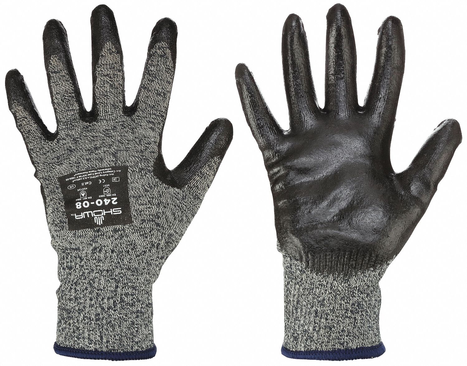 SHOWA, L ( 9 ), 2 PPE CAT, Arc Flash Gloves - 36VP83