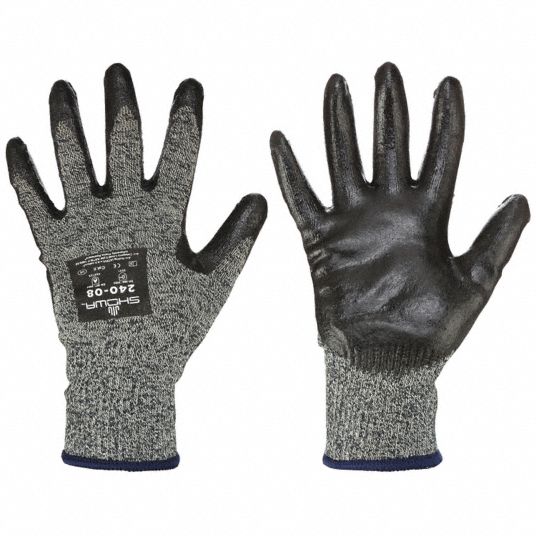 Showa Cut-Resistant Glove, M 910C-08