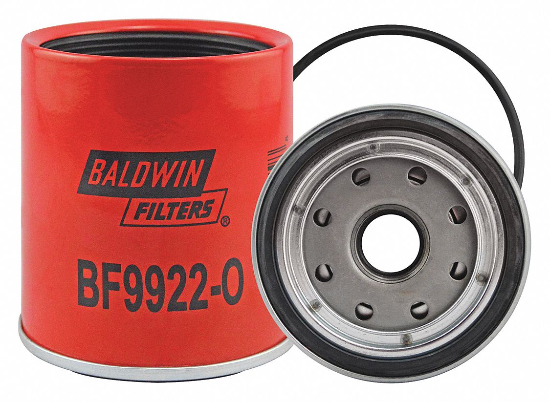 Separator: Spin-On, 3 11/16 in Outside Dia, 1"-14 Thread Size, Cellulose