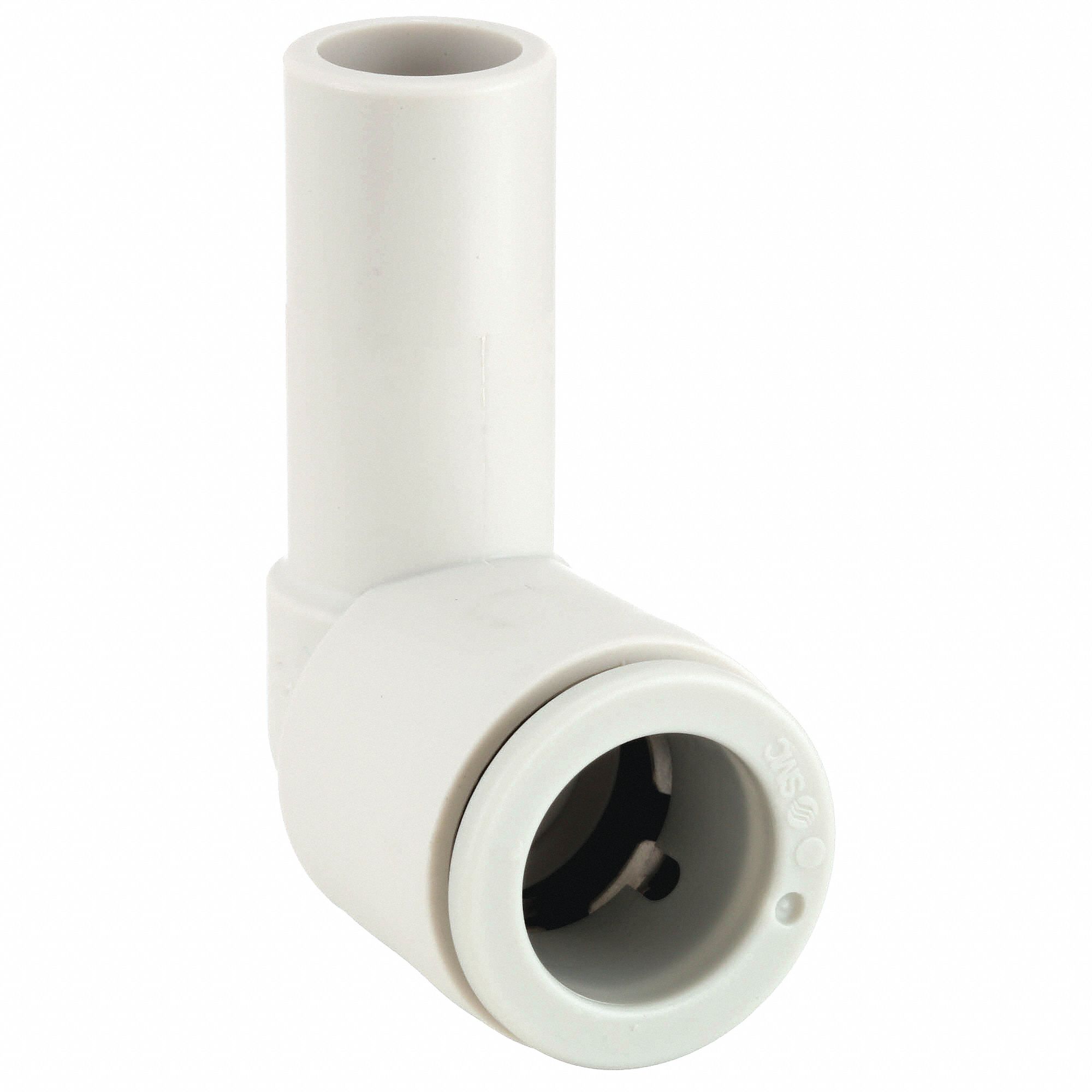 Smc Mm Plastic Plug In Elbow White Gray X Kq L A Grainger