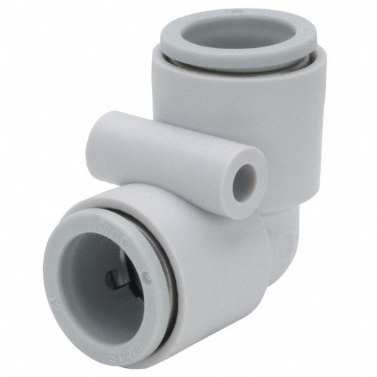 Brass, Push-to-Connect x Push-to-Connect, Union Elbow - 36W644|KQ2L12 ...