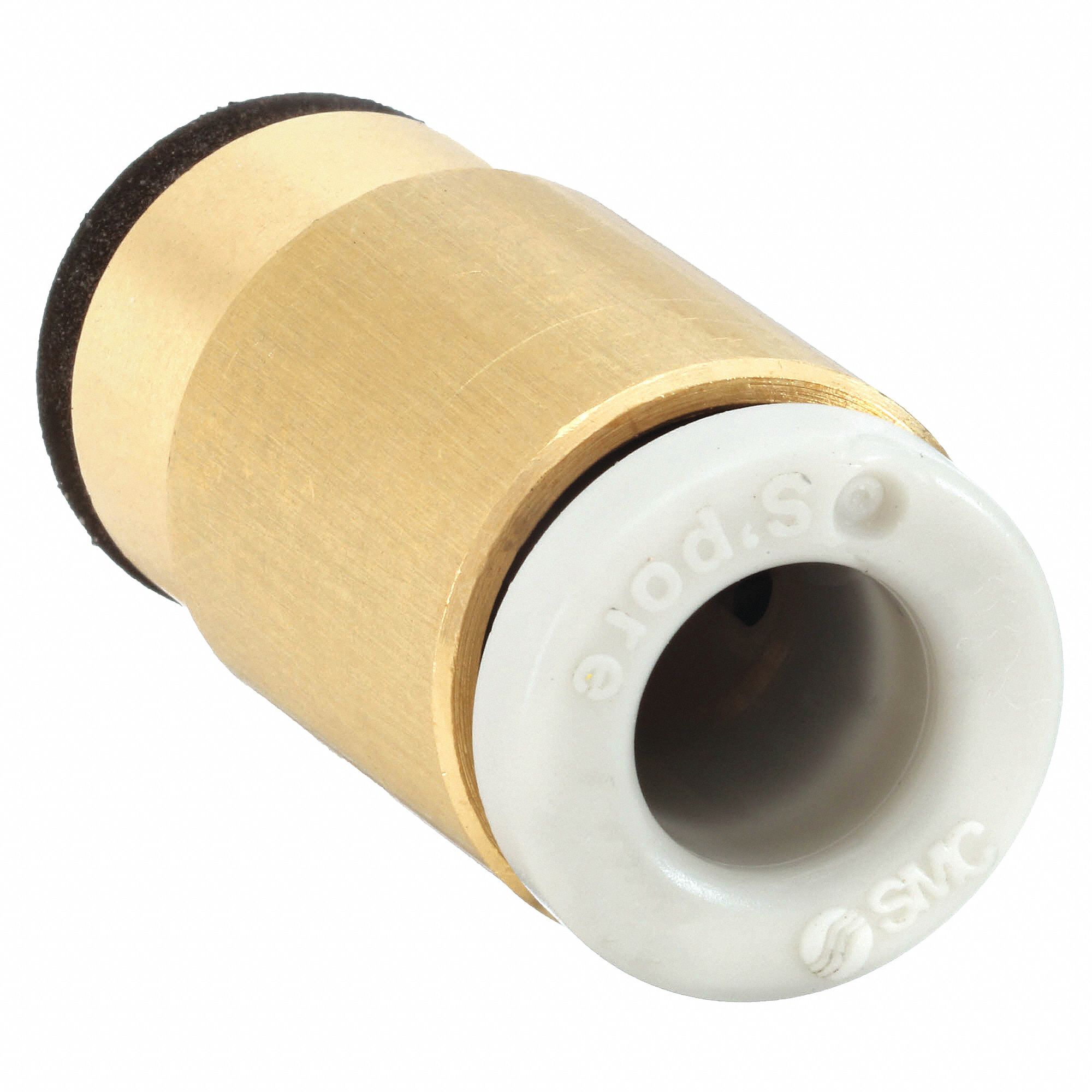 HEX SOCKET HEAD MALE ADAPTER: BRASS, PUSH-TO-CONNECT X MALE METRIC, FOR 4 MM TUBE OD, 5 MM PIPE